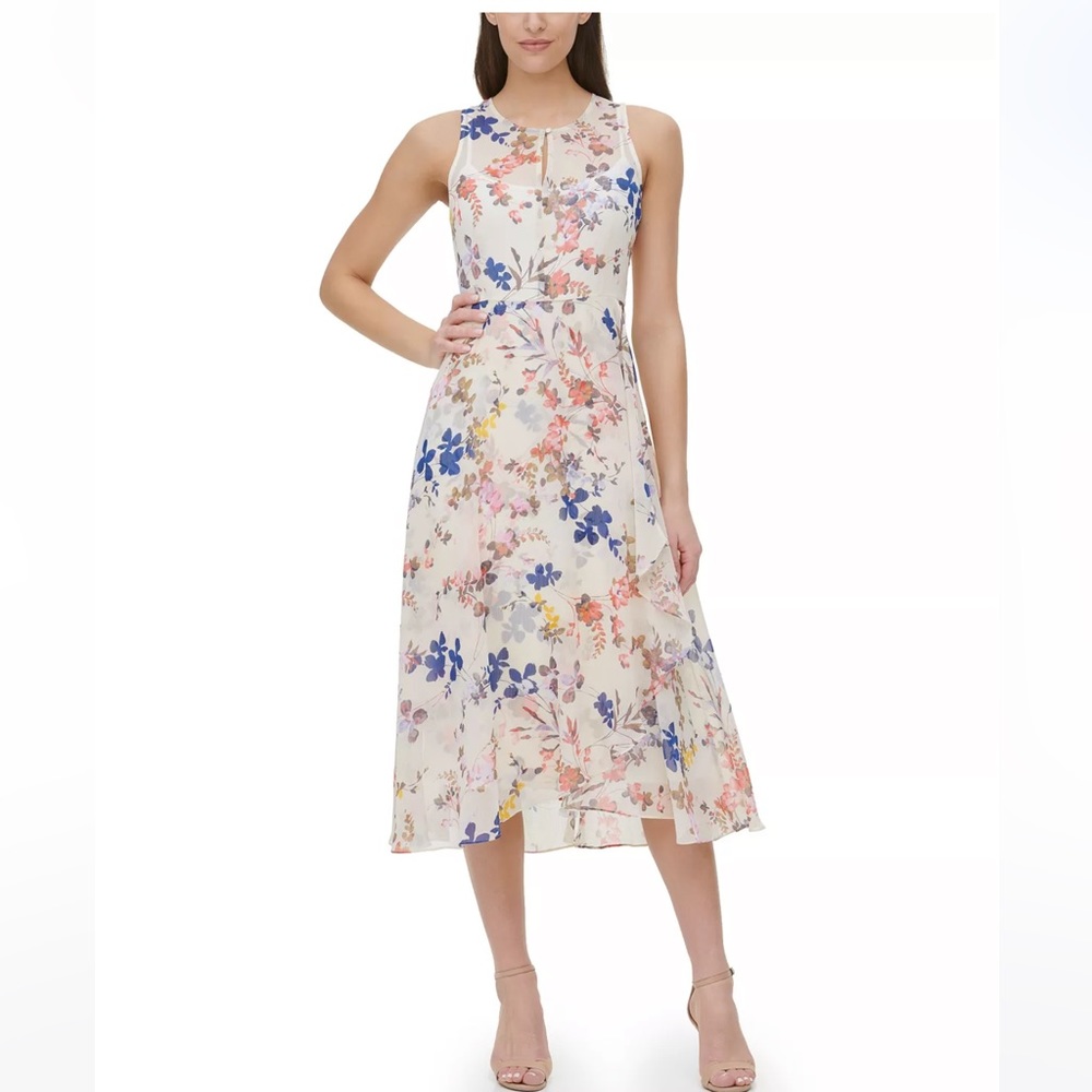 NWT TOMMY HILFIGER
Wild Heart Chiffon Midi Dress